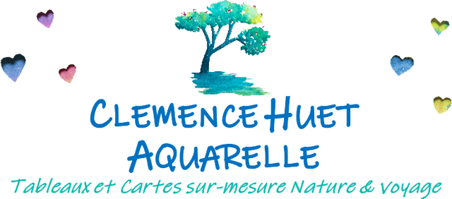 Aquarelles et cartes sur-mesure, nature et voyages -  Clémence Huet